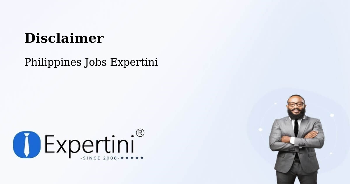Disclaimer – Bustos - Philippines Jobs Expertini