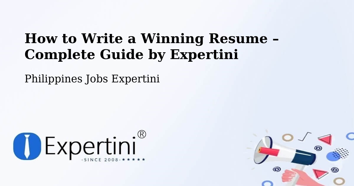 Resume Writing Guide for Job Seekers – Bustos - Bustos, Philippines Jobs Expertini